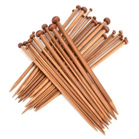 36 PCS Knitting Needles, Single Point Carbonized Knitting Needles Point Protectors DIY Handmade