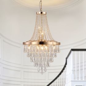 (Same as W1340102274/L5004) Gold Crystal Chandeliers