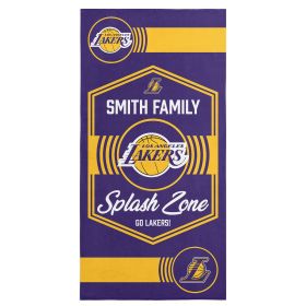 NBA Los Angeles Lakers Dominion Personalized Beach Towel 30×60 Inches