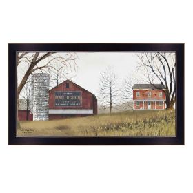 "Mail Pouch Barn" By Billy Jacobs, Printed Wall Art, Ready To Hang Framed Poster, Black Frame