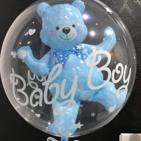 Bear transparent ball (Color: Blue)