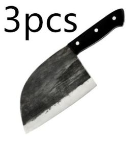 Artificial Forging Chopping Knives High Hardness (Option: Black3pcs)