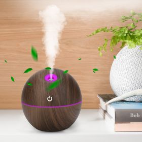 USB Aroma Humidifier ESSential Oil Diffuser Ultrasonic Cool Mist Humidifier Air Humificador With 7 Color Change Air Humidifier Aroma Diffuser Essentia (Option: Deep Wood)