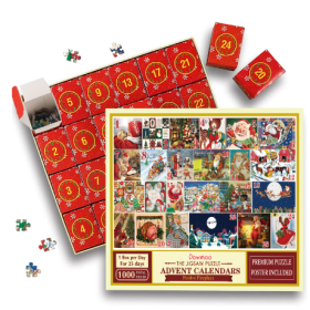 Dowmoo The Jigsaw Puzzle Advent Calendars (Option: Boxed-4PCS)