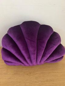 Simulation Shell Pillow Cushion Doll Nap Pillow (Option: Deep purple-S)